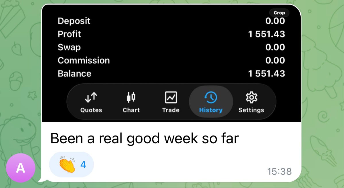 Community member supplied trading result 3